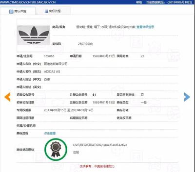 阿迪达斯的&rdquo;三道杠&ldquo;商标因缺乏显著性被判无效?